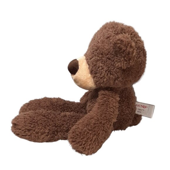 GUND Fuzzy Brown Teddy Bear #320115 Stuffed Plush Bean Bag Toy 14" - Picture 3 of 6